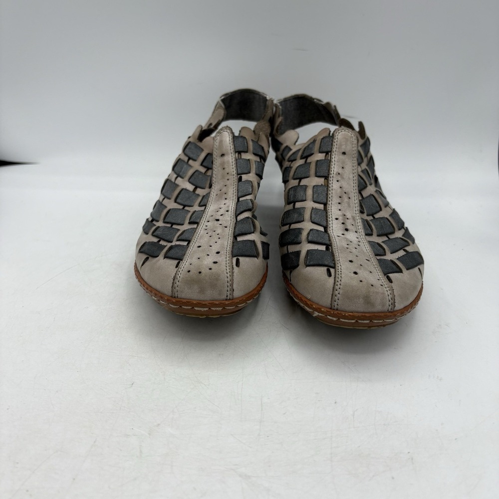 Rieker Shoes Womens Size 10 Antistress Sina 78 Leather Slingback Low Heels - Picture 4 of 9